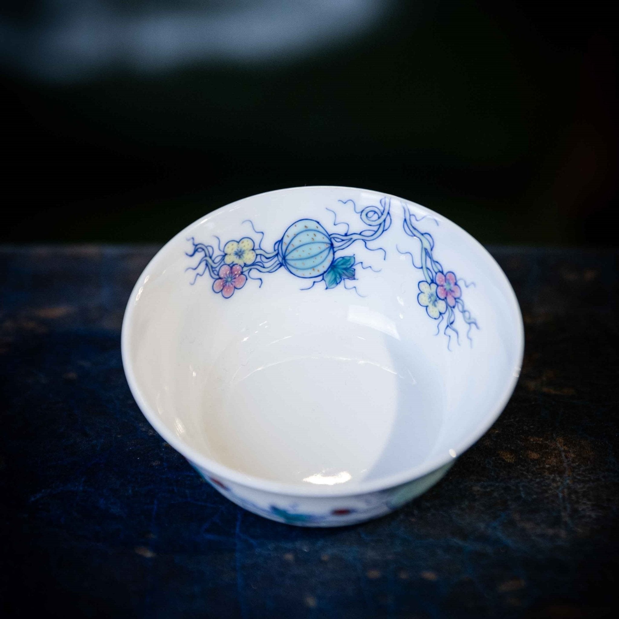 Gua Die Mian Mian 110cc - Jing De Zhen Porcelain Gaiwan - zycs_China