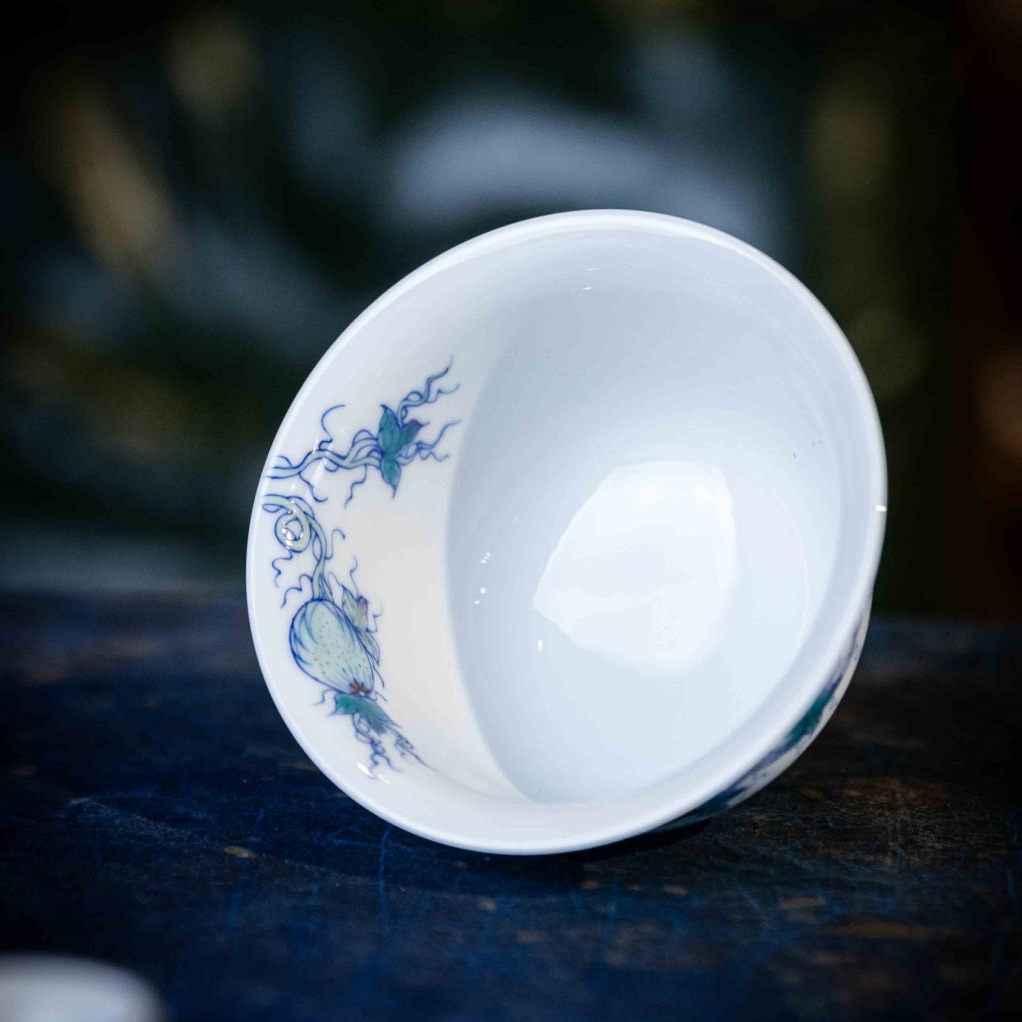 Gua Die Mian Mian 110cc - Jing De Zhen Porcelain Gaiwan - zycs_China