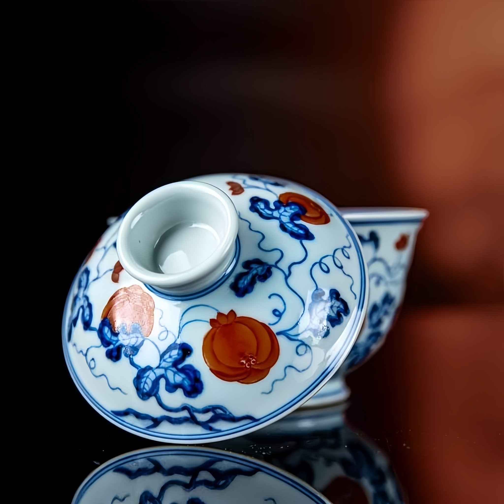 Gua Die Mian Mian 150cc - Jing De Zhen Porcelain Gaiwan - zycs_China
