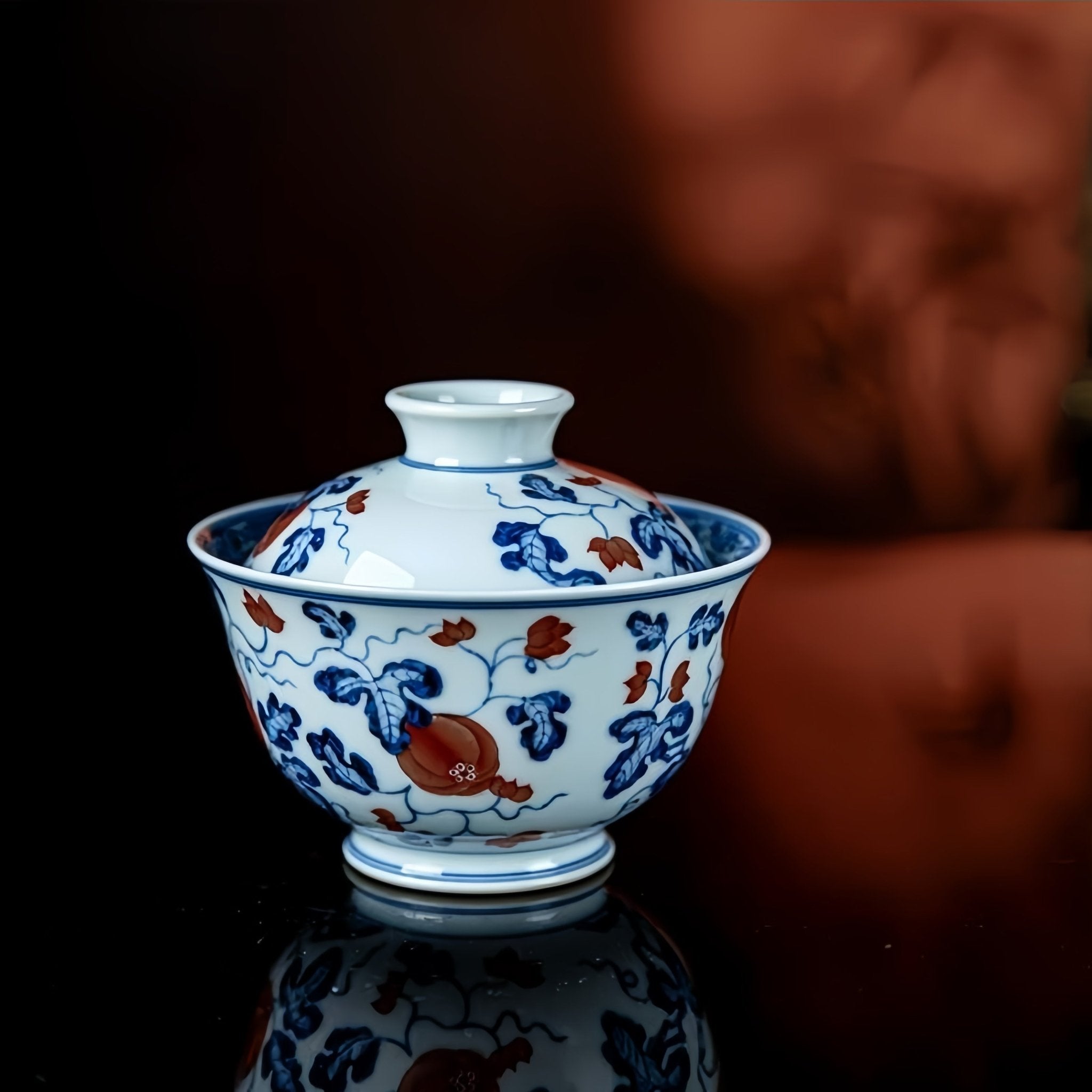 Gua Die Mian Mian 150cc - Jing De Zhen Porcelain Gaiwan - zycs_China