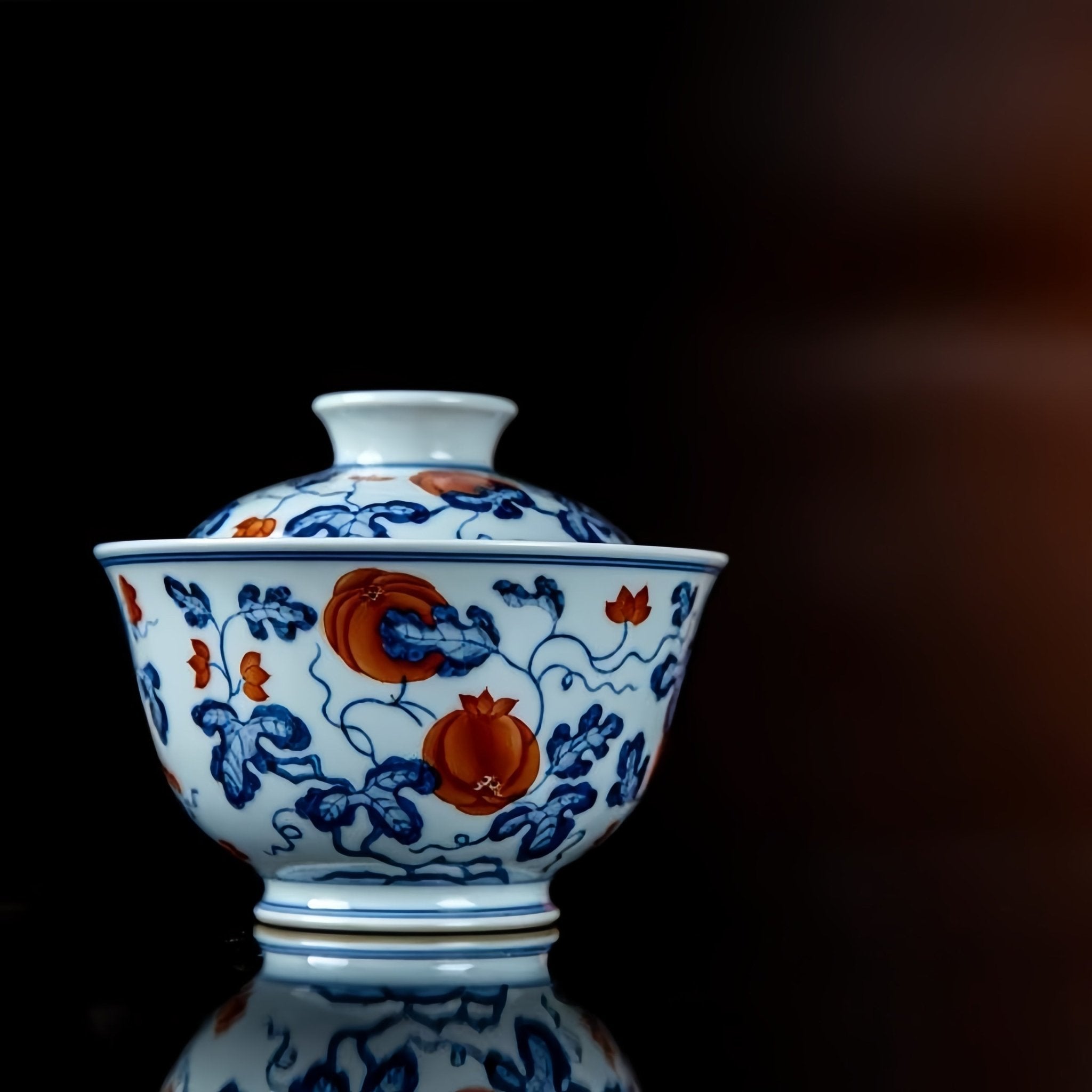 Gua Die Mian Mian 150cc - Jing De Zhen Porcelain Gaiwan - zycs_China