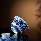 Gua Die Mian Mian 175cc - Jing De Zhen Porcelain Gaiwan - zycs_China