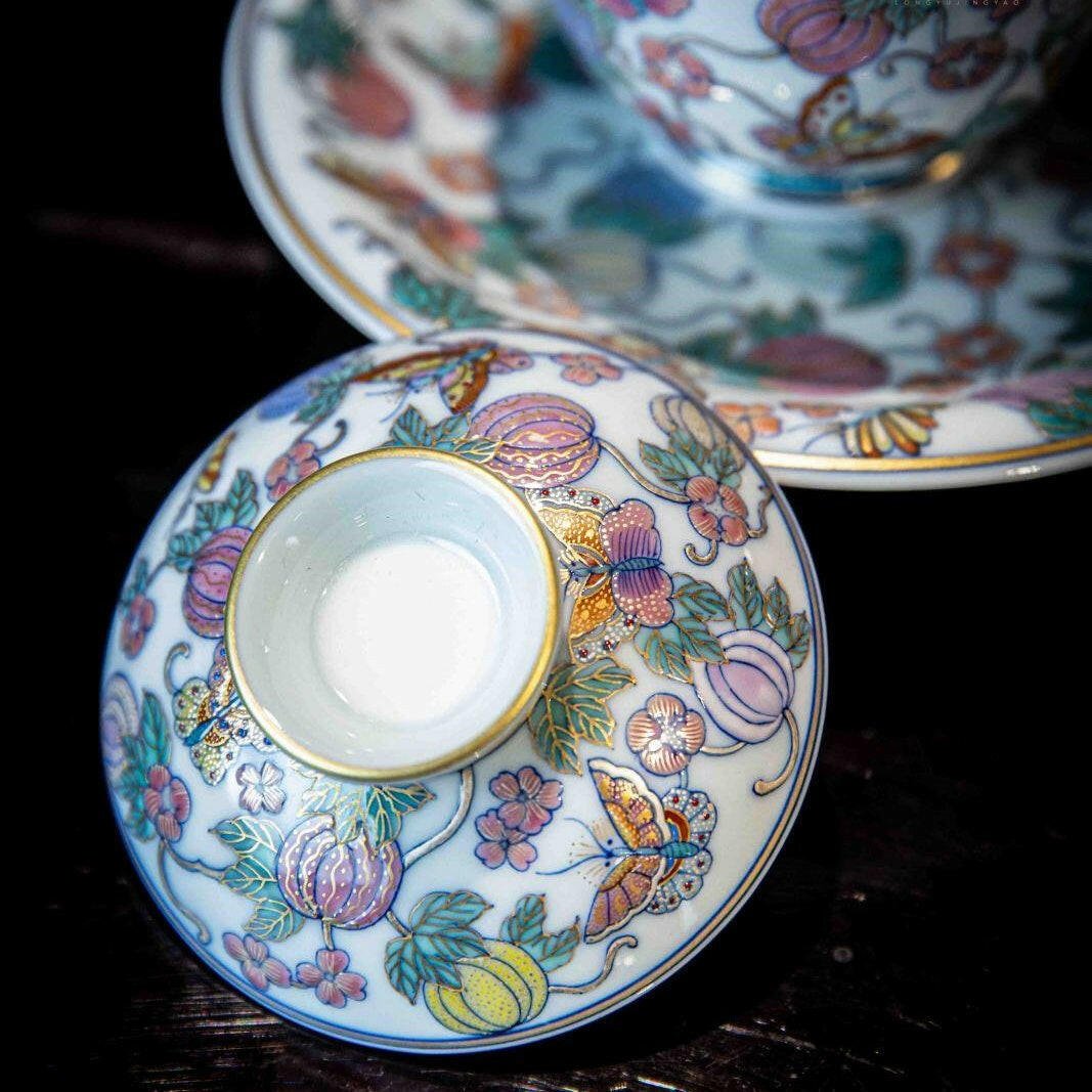 Gua Die Mian Mian - Jing De Zhen Porcelain Gaiwan - zycs_China