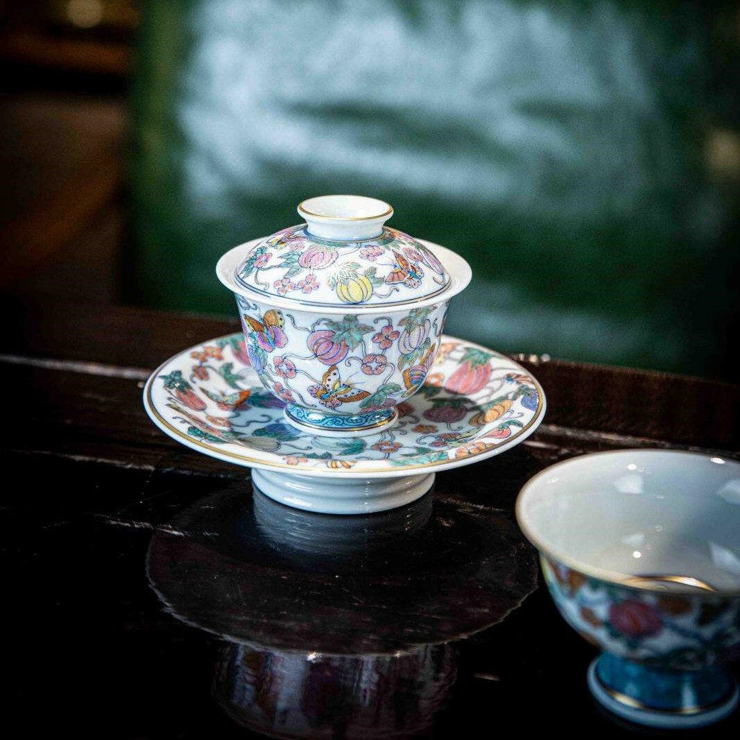 Gua Die Mian Mian - Jing De Zhen Porcelain Gaiwan - zycs_China