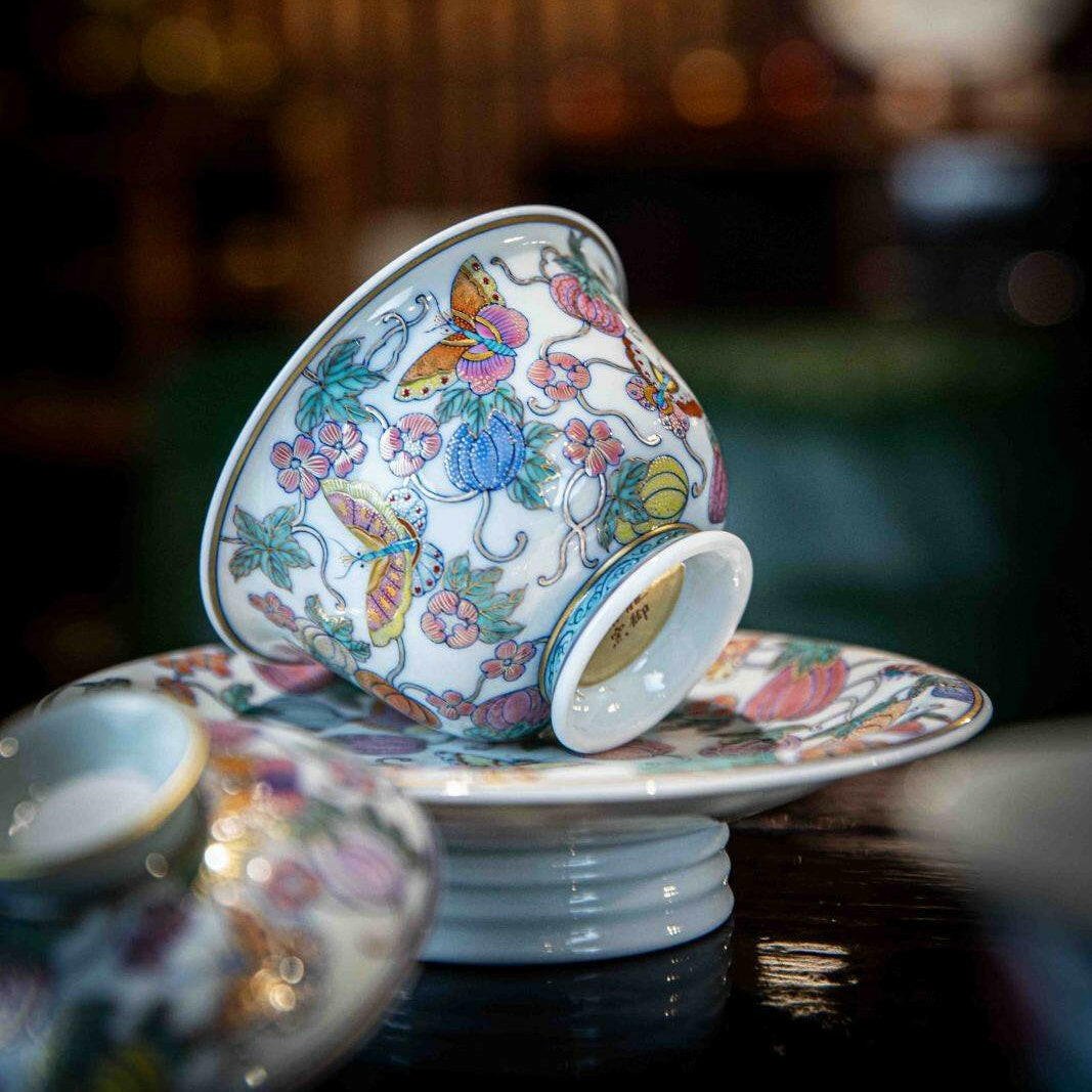 Gua Die Mian Mian - Jing De Zhen Porcelain Gaiwan - zycs_China