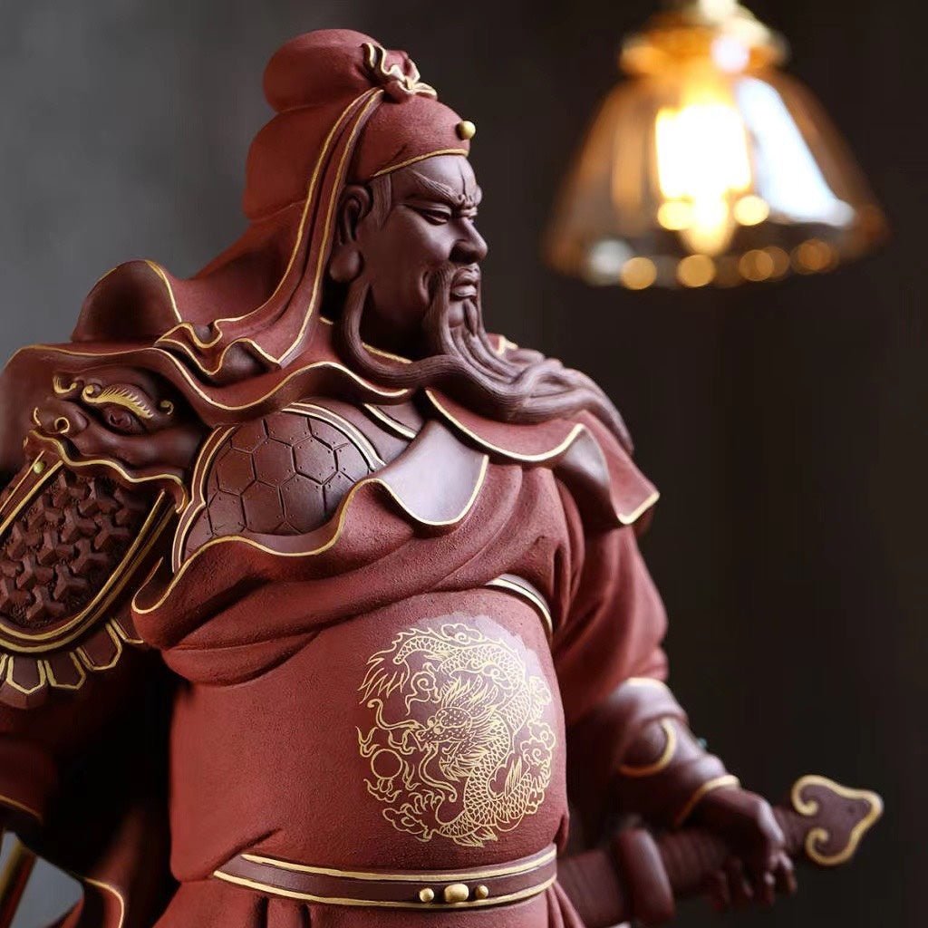 Guan Gong - Zisha Sculpture - zycs_China