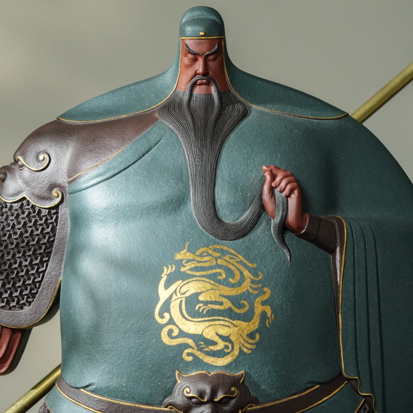 Guan Gong - Zisha Sculpture - zycs_China