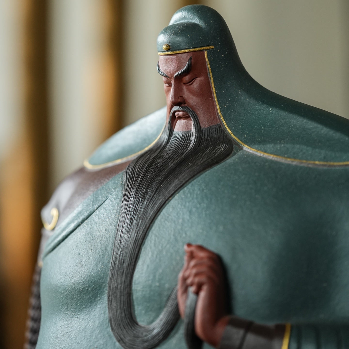 Guan Gong - Zisha Sculpture - zycs_China