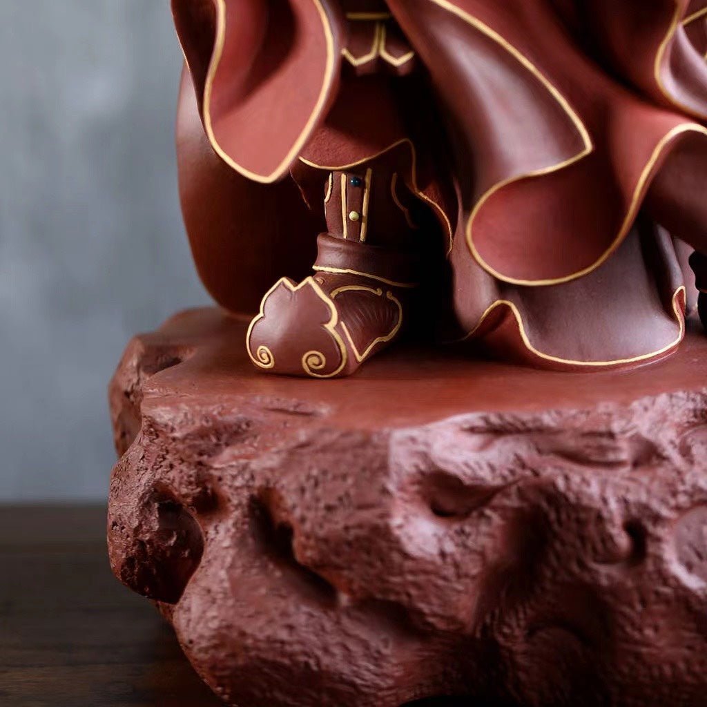 Guan Gong - Zisha Sculpture - zycs_China