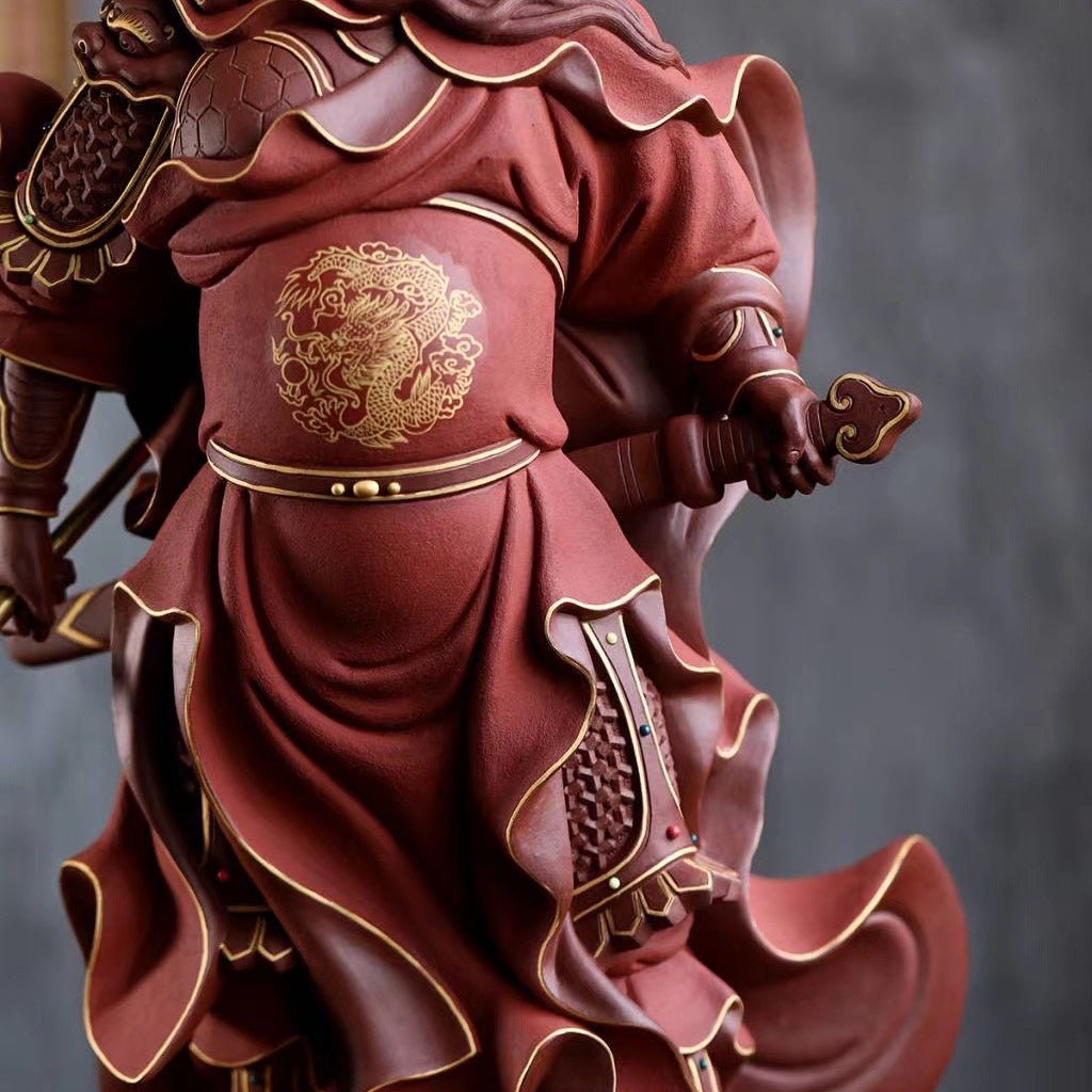 Guan Gong - Zisha Sculpture - zycs_China