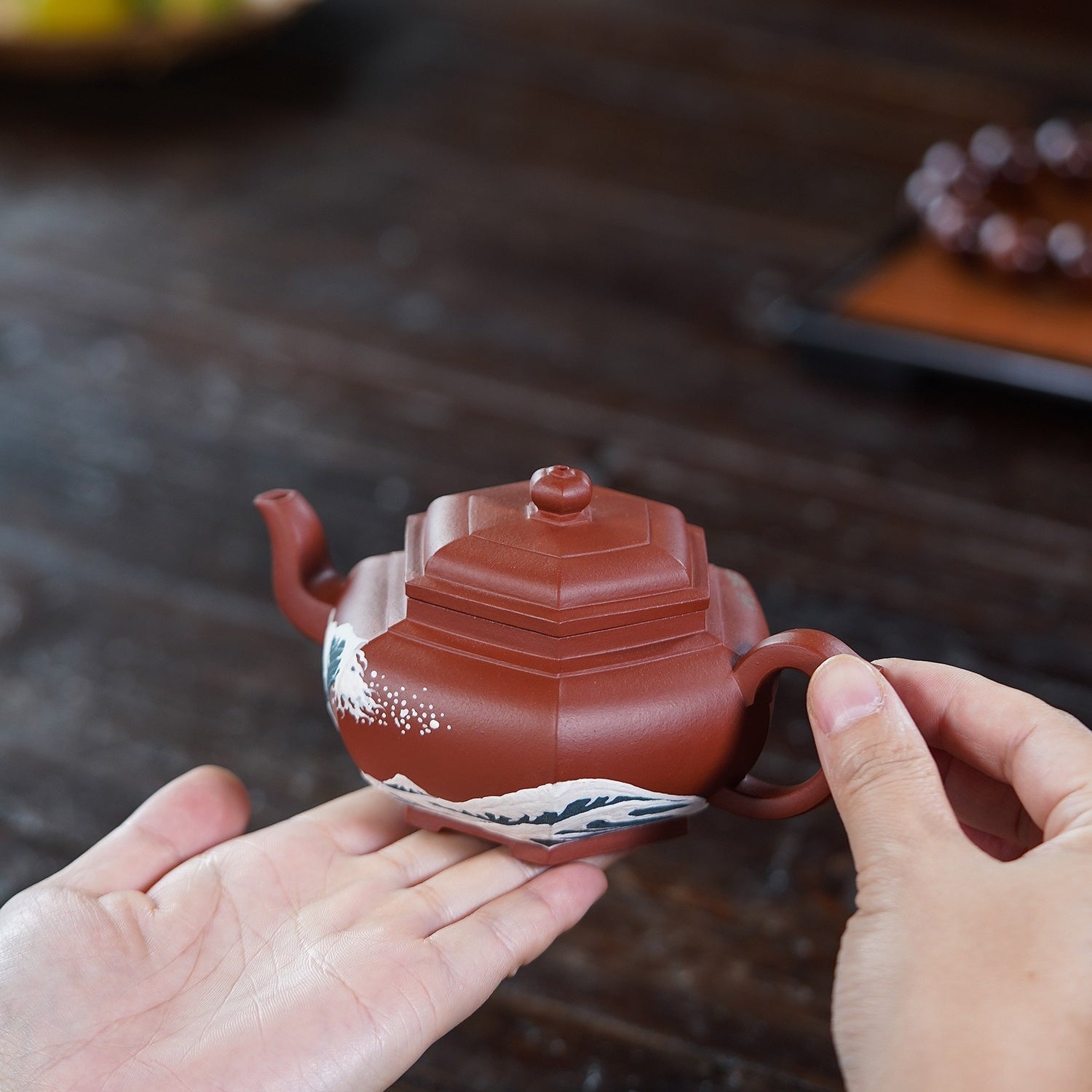 Guan Hai Ting Tao 200cc - Yixing Handmade Teapot - zycs_China