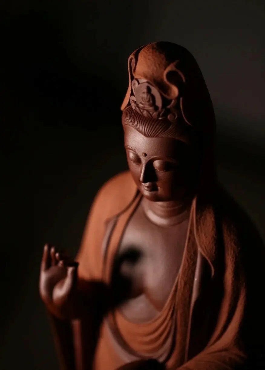 Guan Shi Yin - Yixing Handmade Statue - zycs_China - tea - teapot