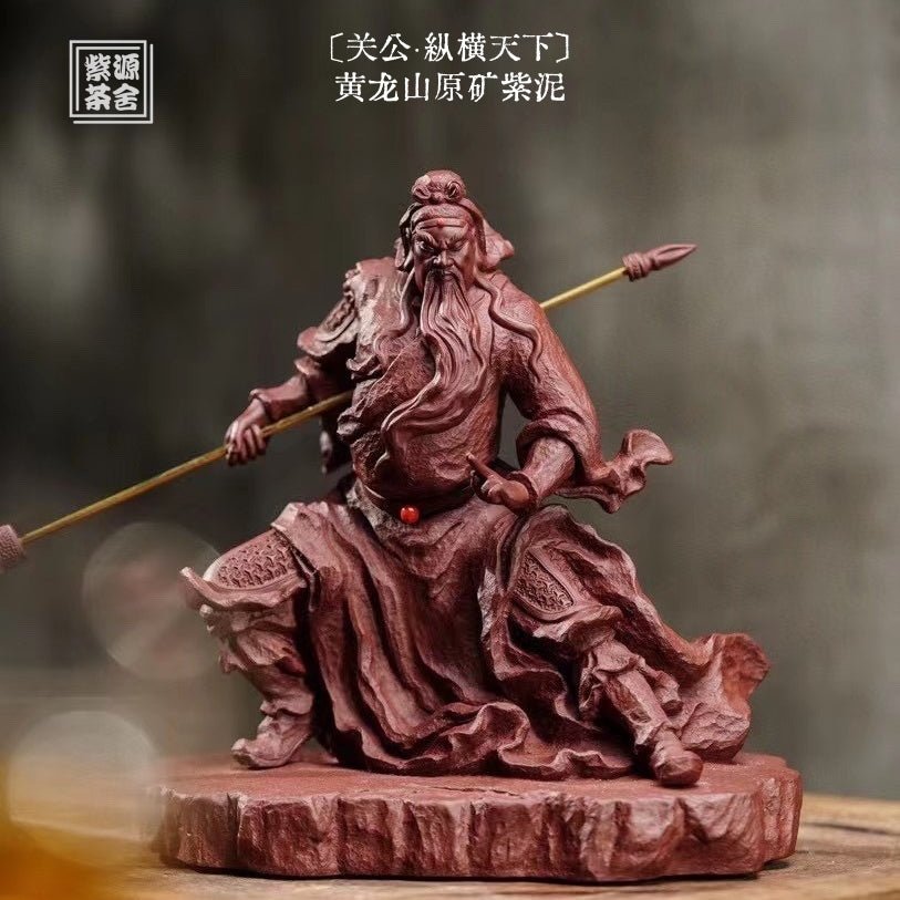 Guan Yu - Zisha Sculpture - zycs_China