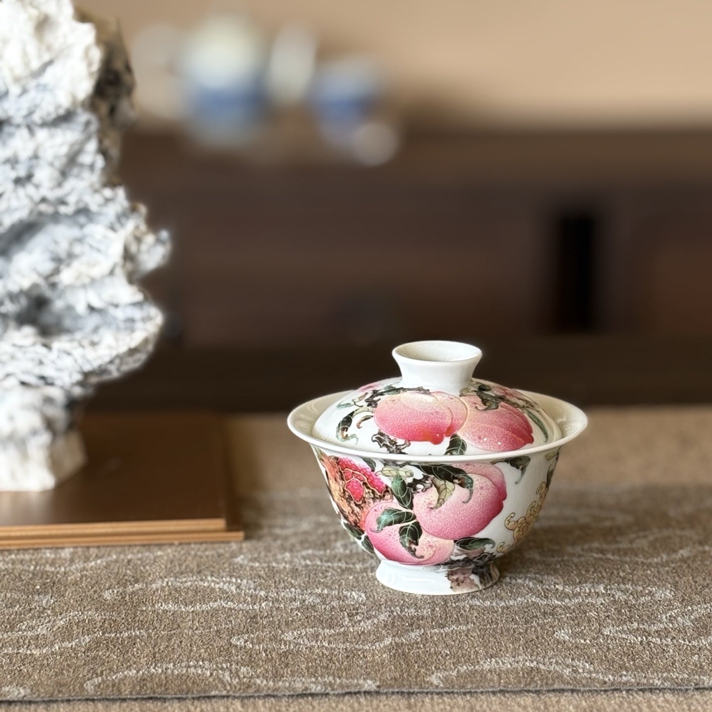 Guo Hua San Duo - Jing De Zhen Porcelain Gaiwan - zycs_China