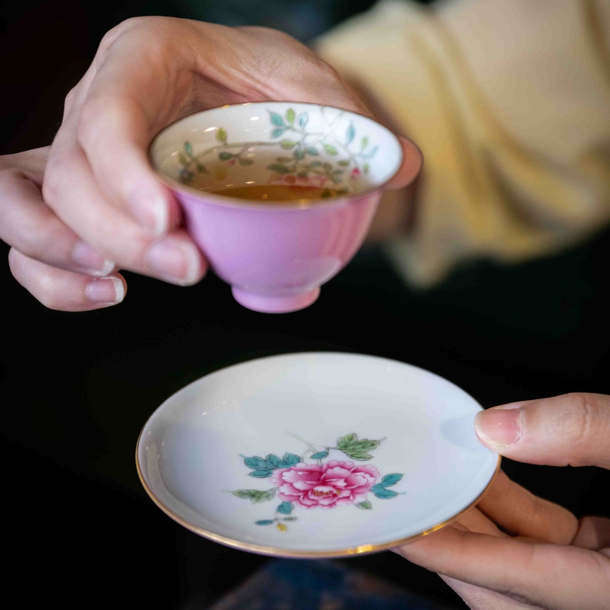 Guo Se Tian Xiang 110cc - Jing De Zhen Porcelain Gaiwan - zycs_China