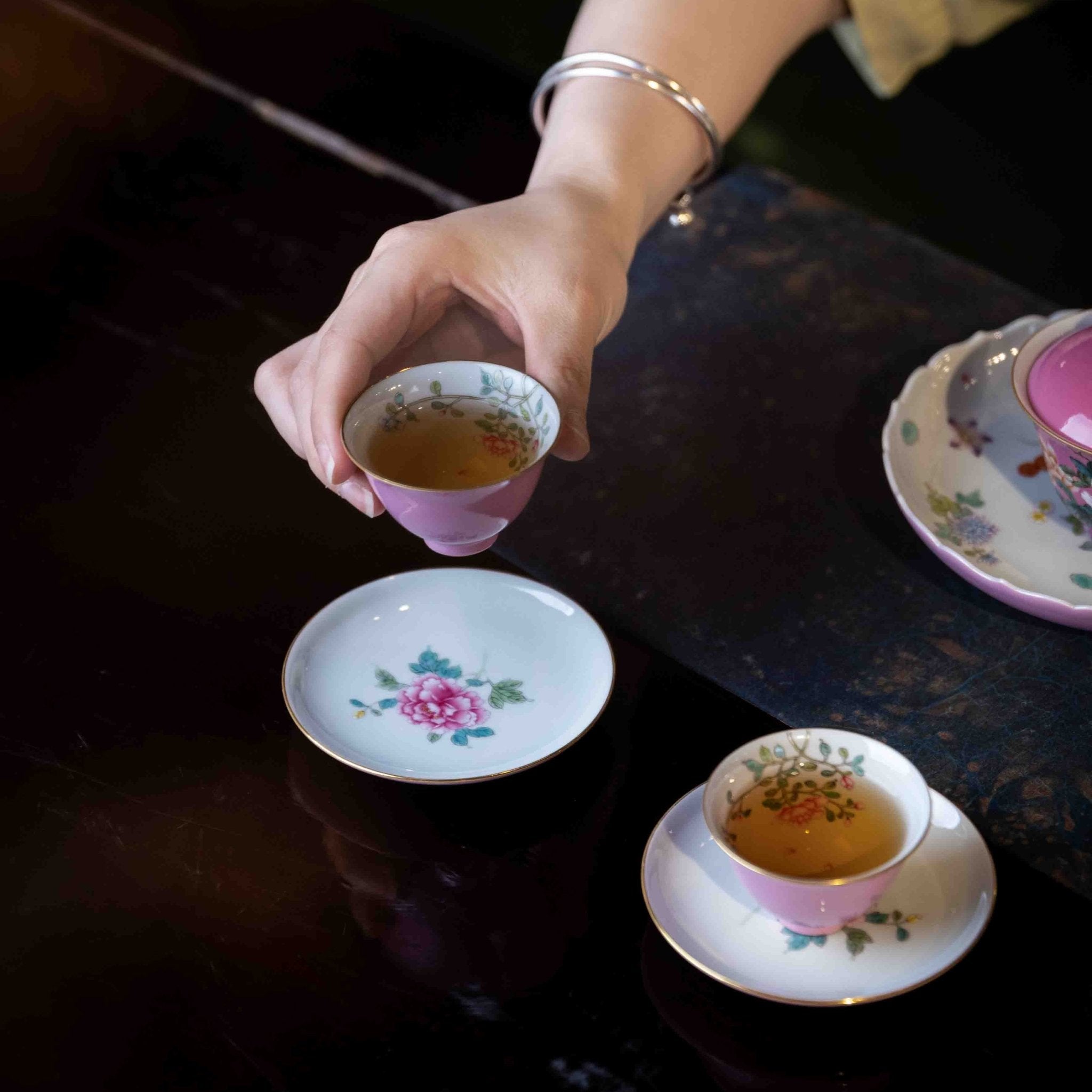 Guo Se Tian Xiang 110cc - Jing De Zhen Porcelain Gaiwan - zycs_China