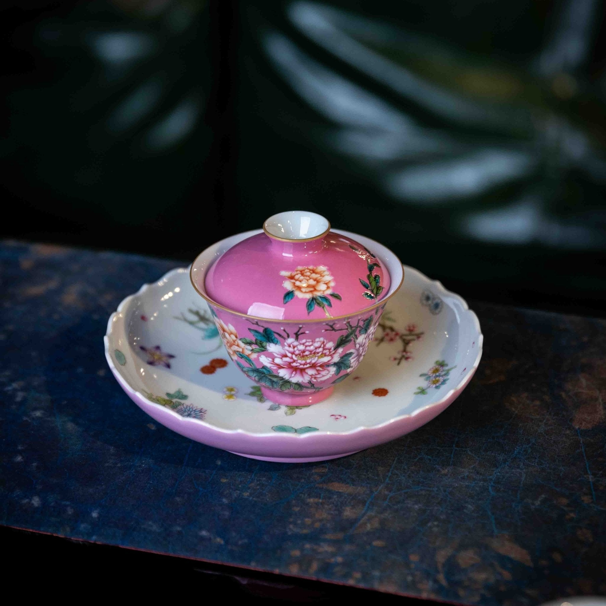 Guo Se Tian Xiang 110cc - Jing De Zhen Porcelain Gaiwan - zycs_China