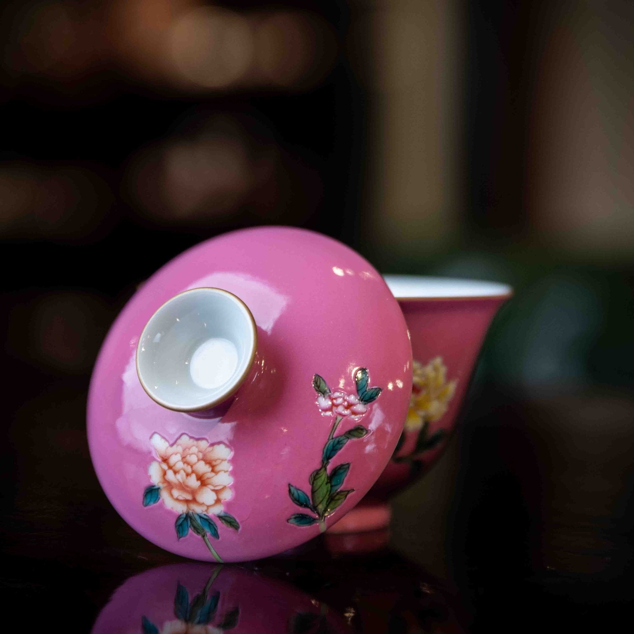 Guo Se Tian Xiang 110cc - Jing De Zhen Porcelain Gaiwan - zycs_China