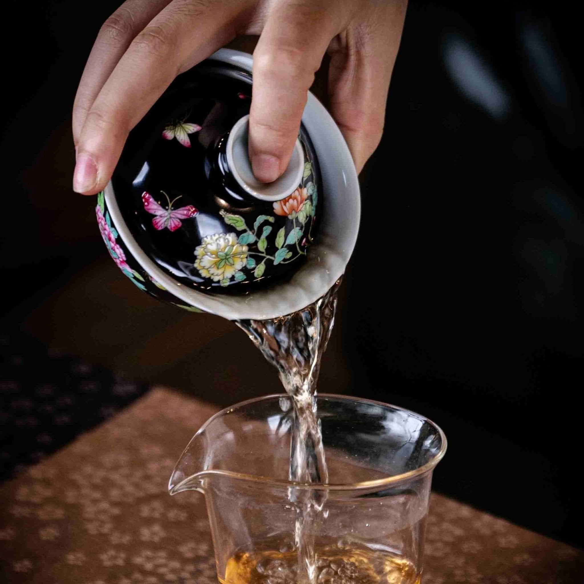 Guo Se Tian Xiang 120cc - Jing De Zhen Porcelain Gaiwan - zycs_China