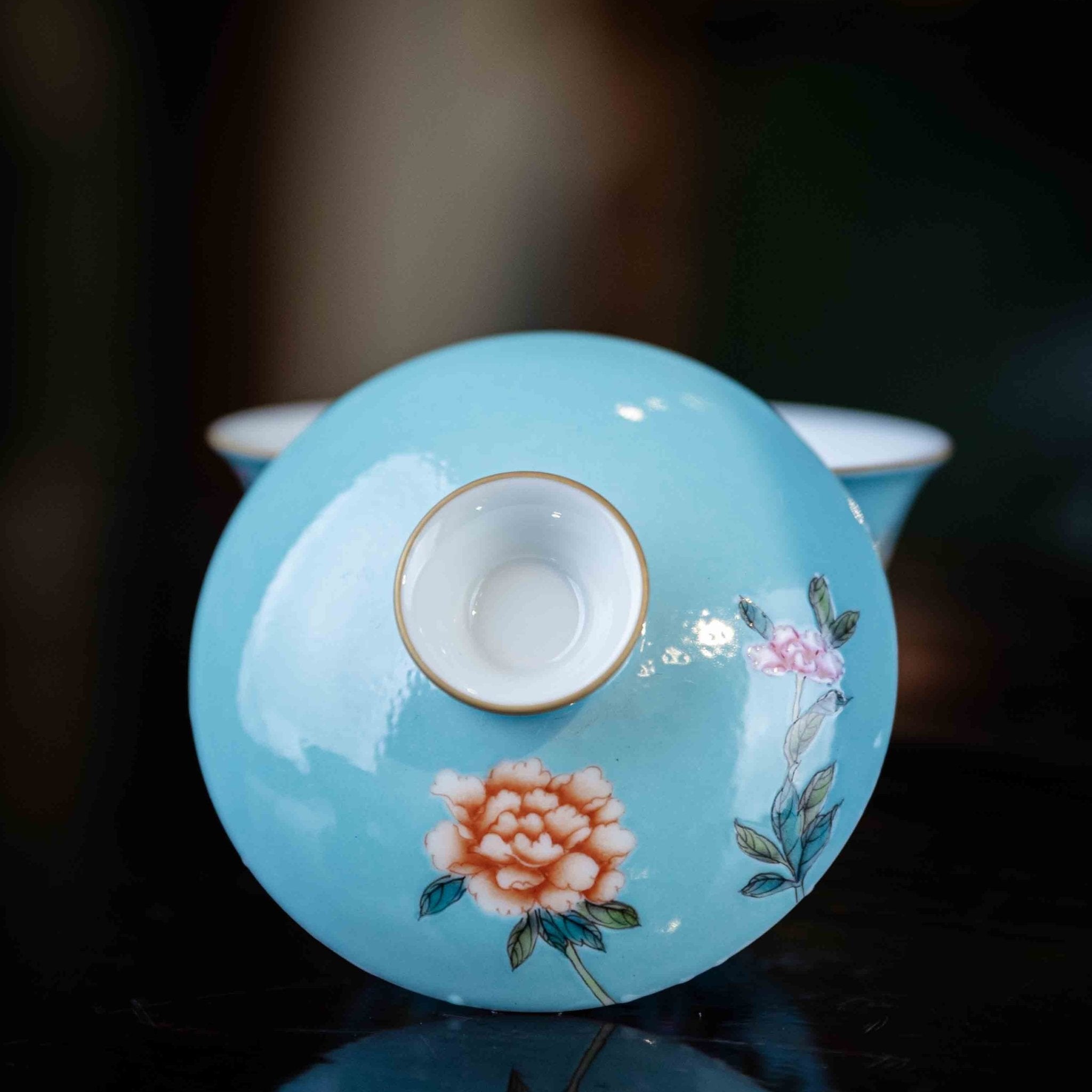 Guo Se Tian Xiang 150cc - Jing De Zhen Porcelain Gaiwan - zycs_China