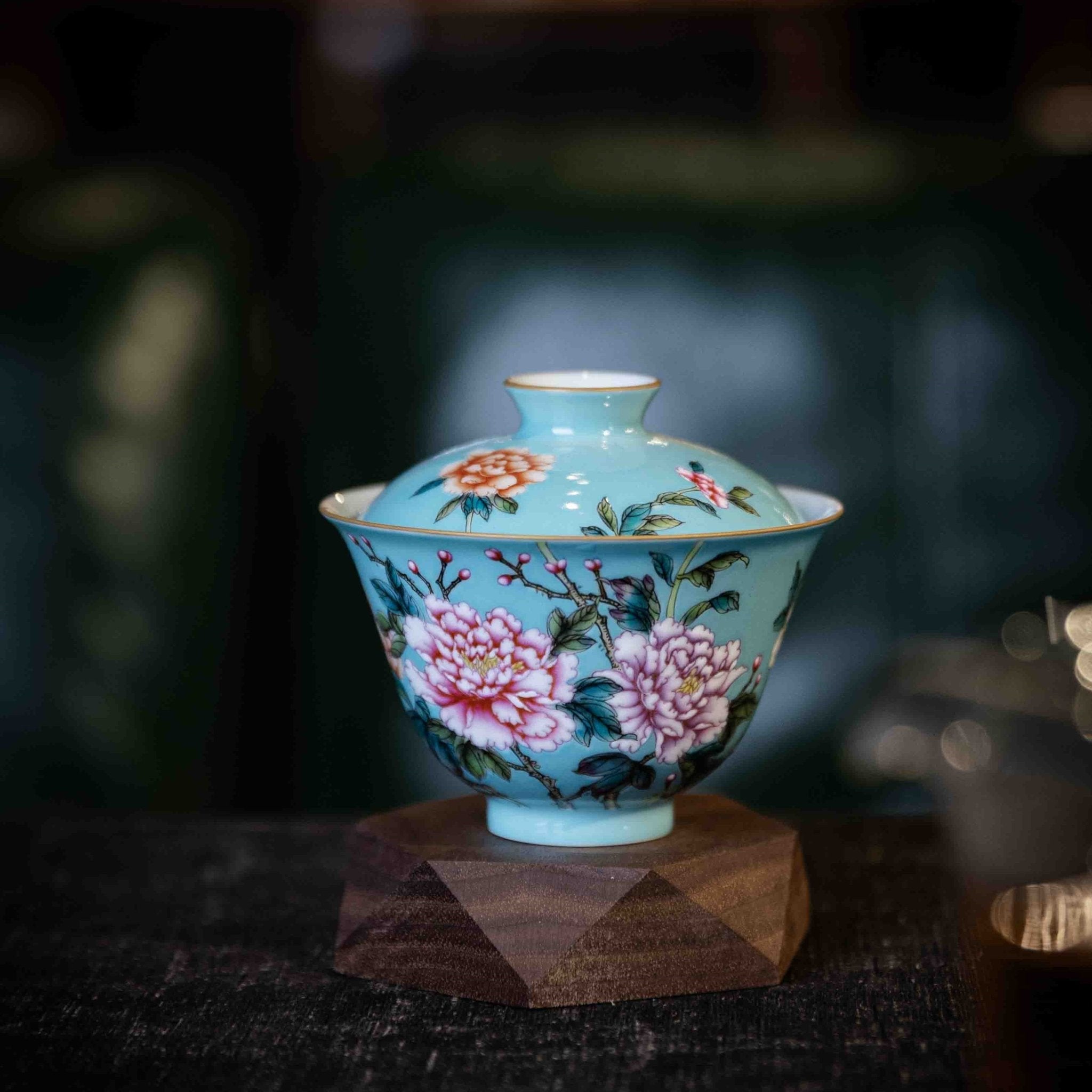 Guo Se Tian Xiang 150cc - Jing De Zhen Porcelain Gaiwan - zycs_China