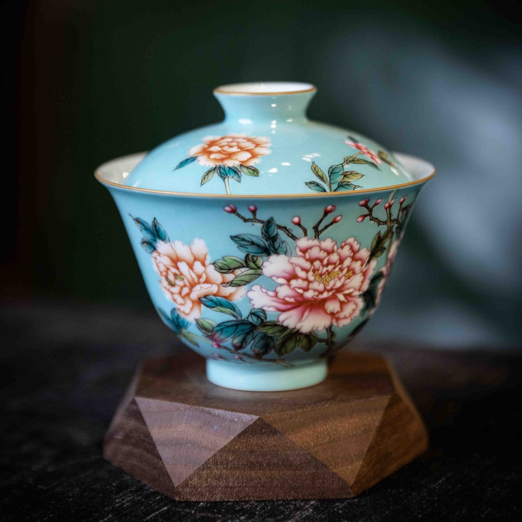 Guo Se Tian Xiang 150cc - Jing De Zhen Porcelain Gaiwan - zycs_China