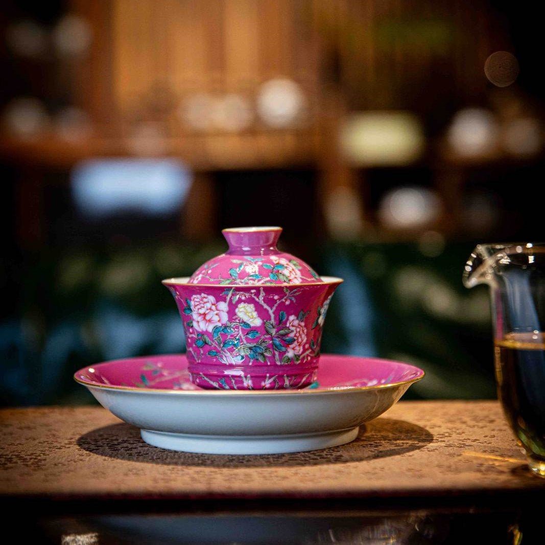 Guo Se Tian Xiang - Jing De Zhen Porcelain Gaiwan - zycs_China