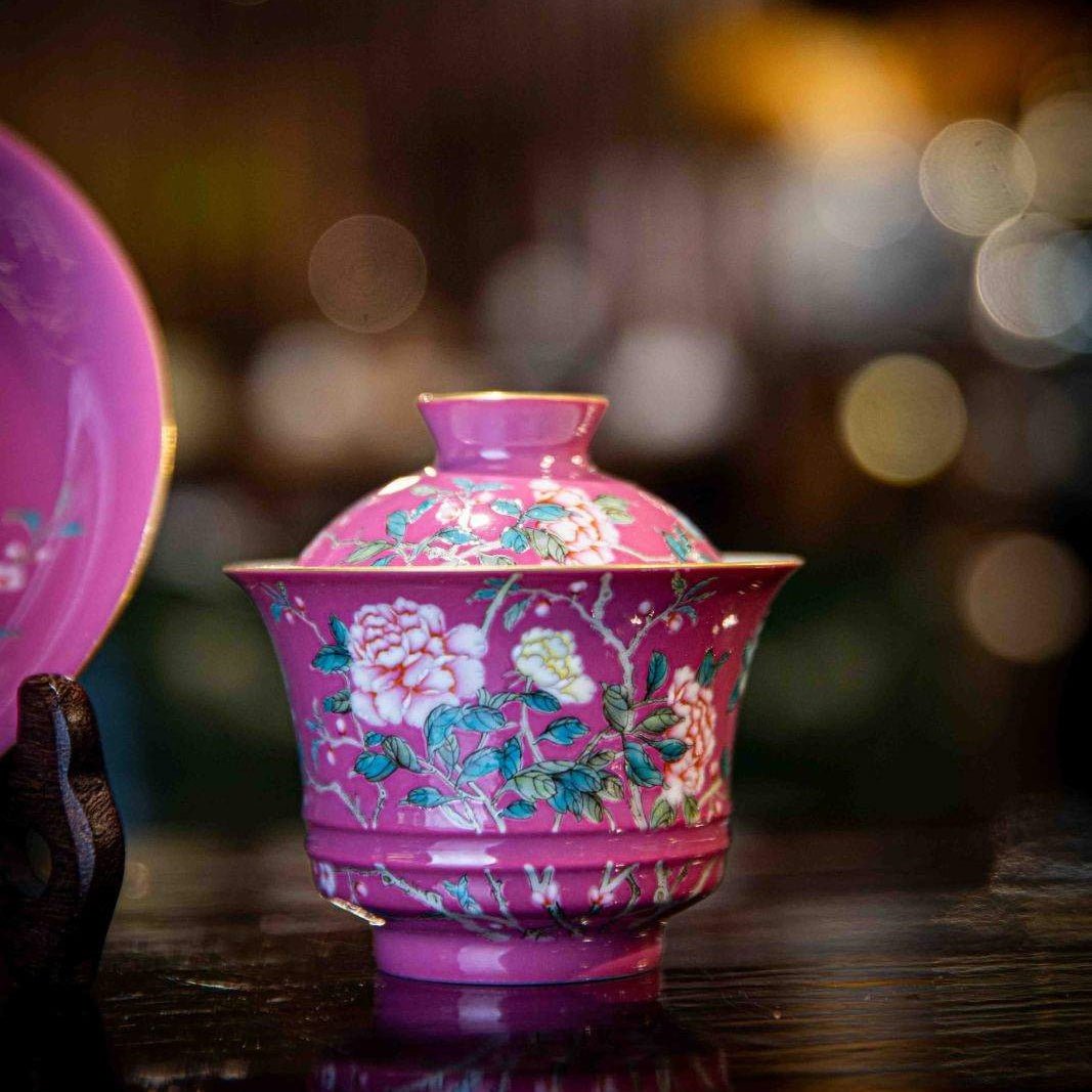 Guo Se Tian Xiang - Jing De Zhen Porcelain Gaiwan - zycs_China