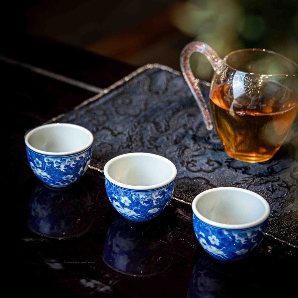 Hai Shou 110cc - Jing De Zhen Porcelain Gaiwan - zycs_China