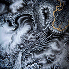 Hai Shui Ba Wang Long - Jing De Zhen Porcelain Tea tray - zycs_China