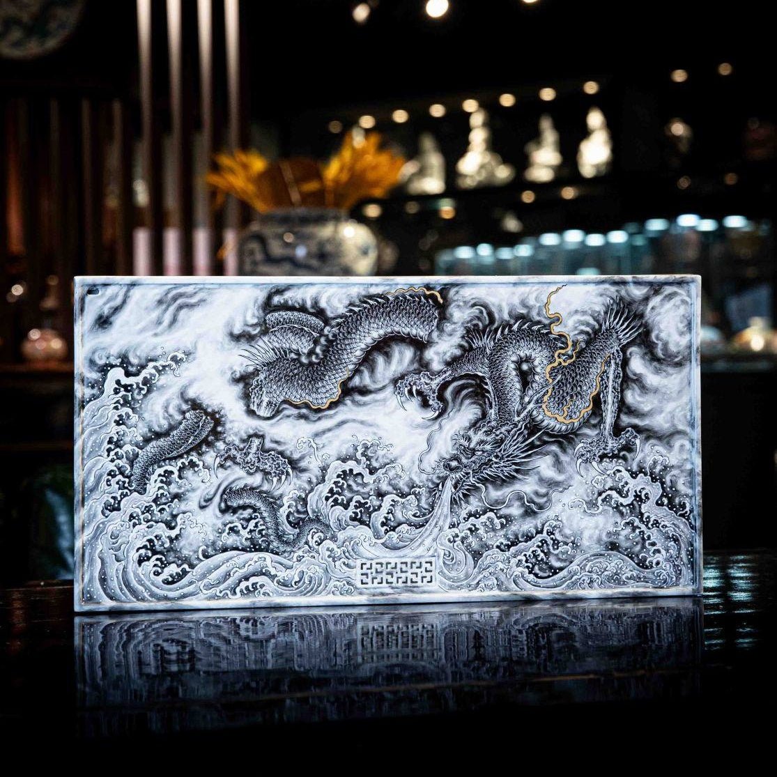 Hai Shui Ba Wang Long - Jing De Zhen Porcelain Tea tray - zycs_China