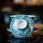 Hai Shui Bing Mei 150cc - Jing De Zhen Porcelain Gaiwan - zycs_China