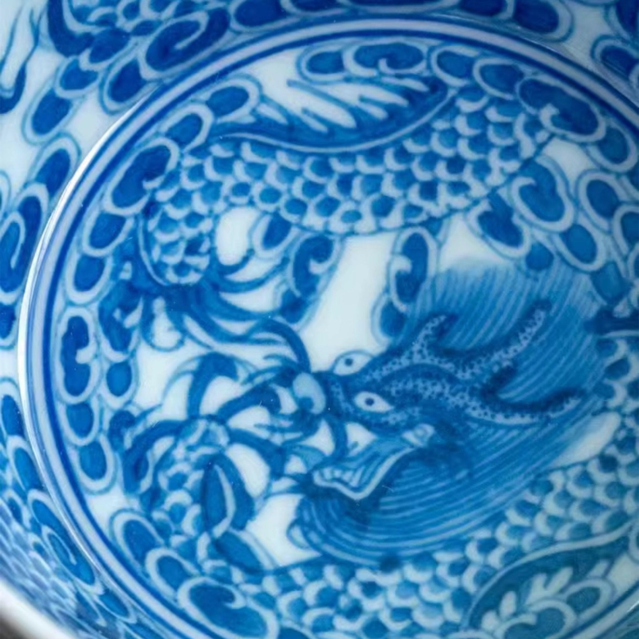 Hai Shui Long Wen - Jing De Zhen Porcelain Teacup - zycs_China