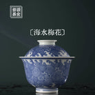 Hai Shui Mei Hua - Jing De Zhen Porcelain Gaiwan - zycs_China - tea - teapot