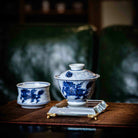 Hai Shui Qi Lin 100cc - Jing De Zhen Porcelain Gaiwan - zycs_China