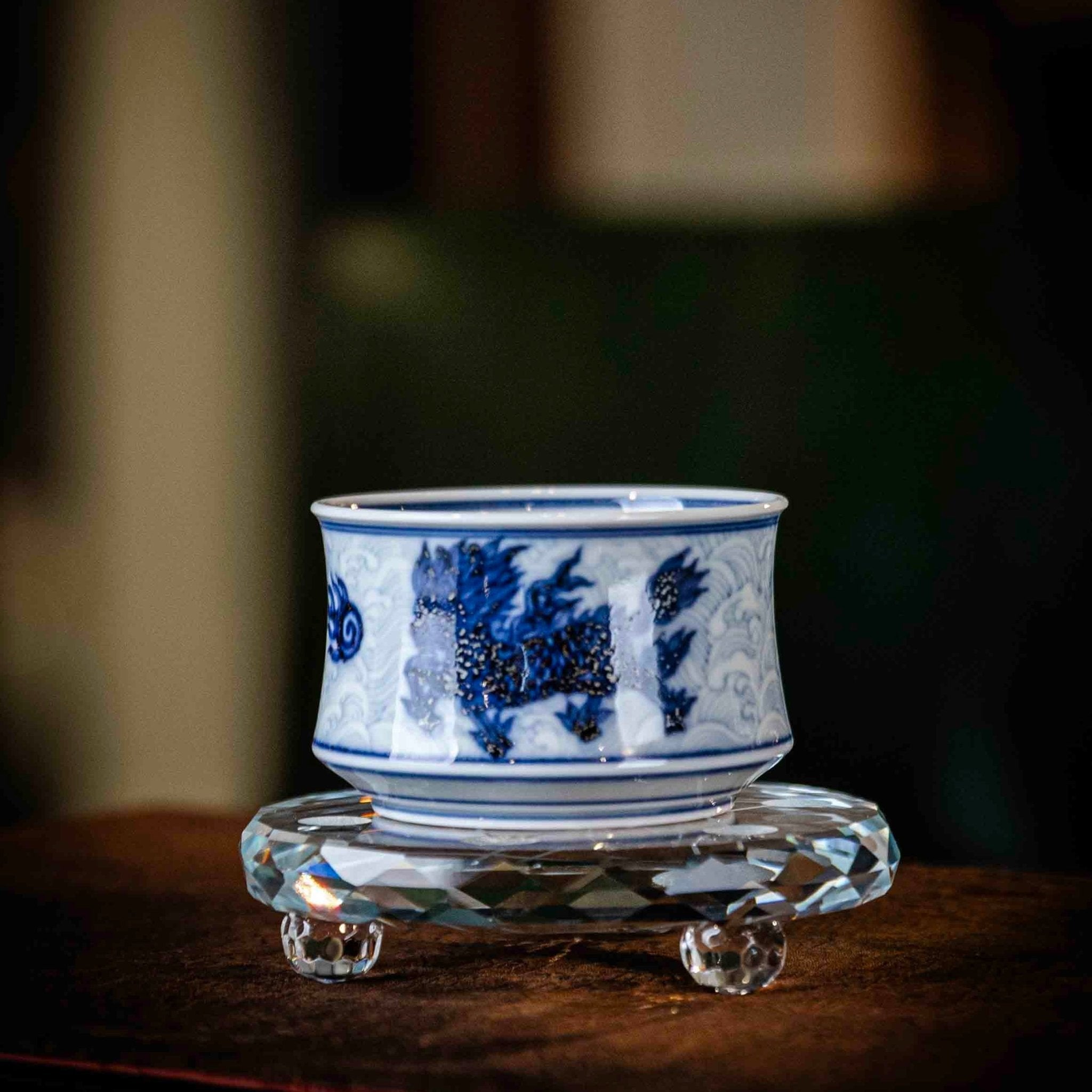 Hai Shui Qi Lin 100cc - Jing De Zhen Porcelain Gaiwan - zycs_China