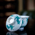 Hai Shui Yu Wen 150cc - Jing De Zhen Porcelain Gaiwan - zycs_China