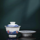 Hai Shui Yu Wen - Jing De Zhen Porcelain Gaiwan - zycs_China - tea - teapot