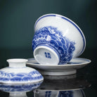 Hai Shui Yu Wen - Jing De Zhen Porcelain Gaiwan - zycs_China - tea - teapot