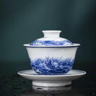 Hai Shui Yu Wen - Jing De Zhen Porcelain Gaiwan - zycs_China - tea - teapot