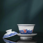 Hai Shui Yu Wen - Jing De Zhen Porcelain Gaiwan - zycs_China - tea - teapot