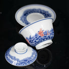 Hai Shui Yu Wen - Jing De Zhen Porcelain Gaiwan - zycs_China - tea - teapot