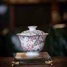 Hai Tang Hua 110cc - Jing De Zhen Porcelain Gaiwan - zycs_China