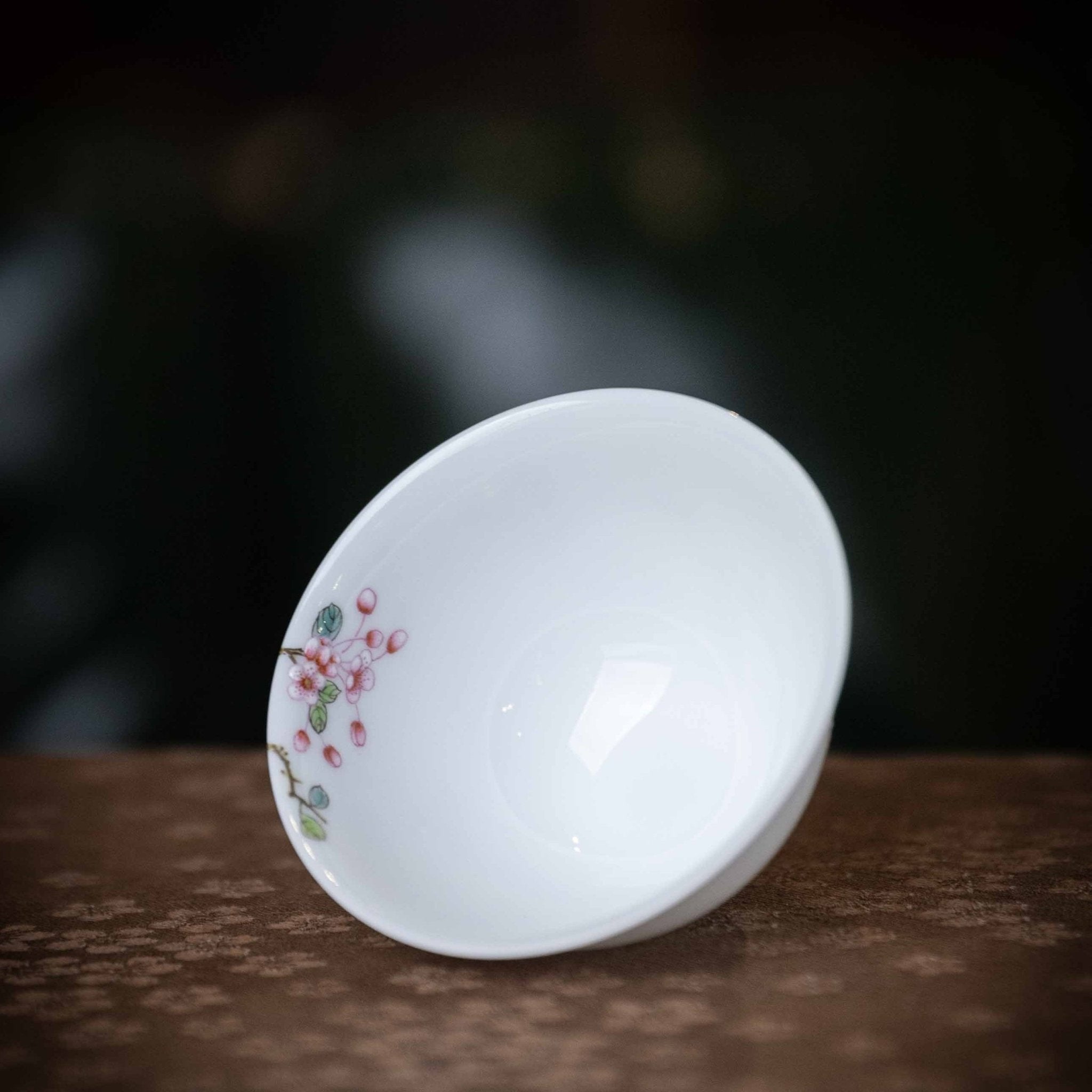 Hai Tang Hua 110cc - Jing De Zhen Porcelain Gaiwan - zycs_China