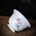 Hai Tang Hua 110cc - Jing De Zhen Porcelain Gaiwan - zycs_China