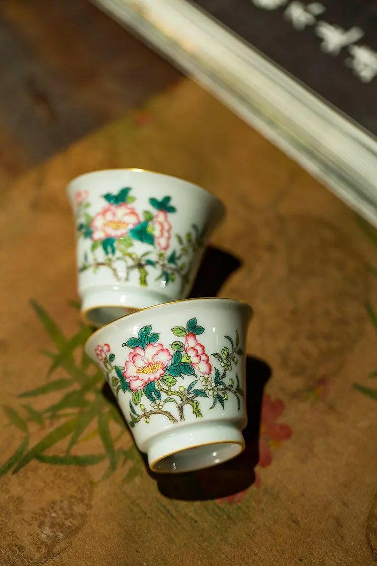 Hai Tang Hua - Jing De Zhen Porcelain Teacup - zycs_China - tea - teapot