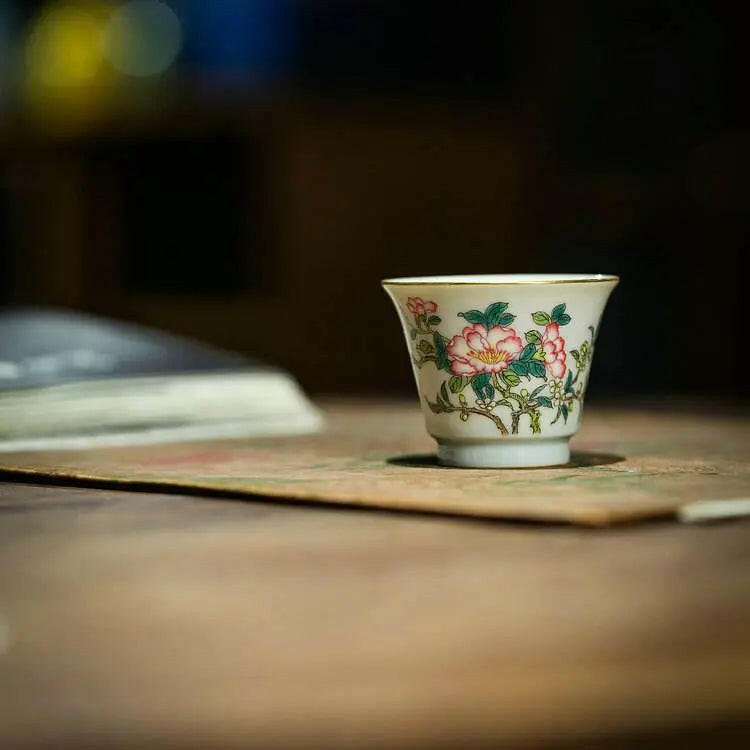 Hai Tang Hua - Jing De Zhen Porcelain Teacup - zycs_China - tea - teapot