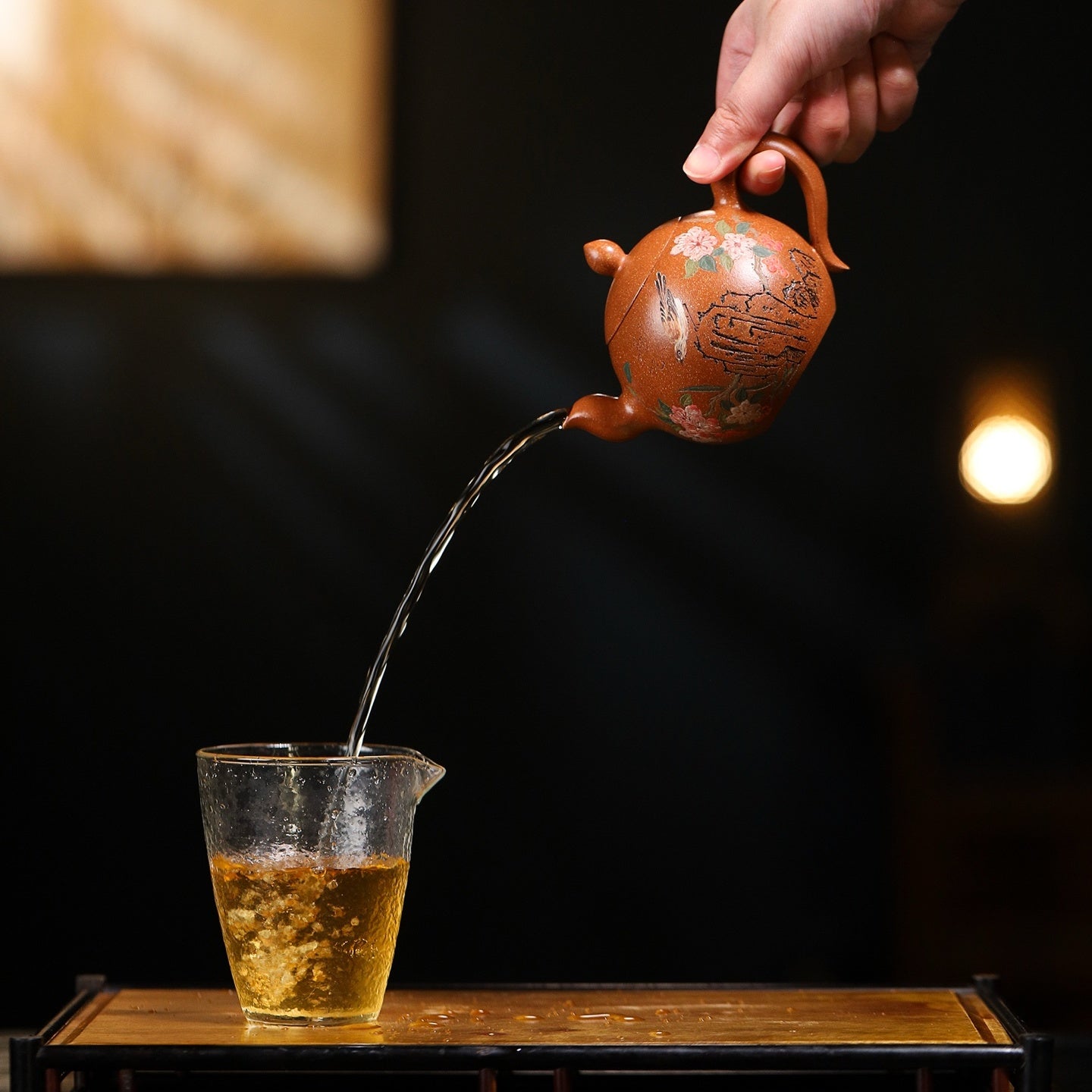 Hai Tang Hua Ying 220cc - Yixing Handmade Teapot - zycs_China