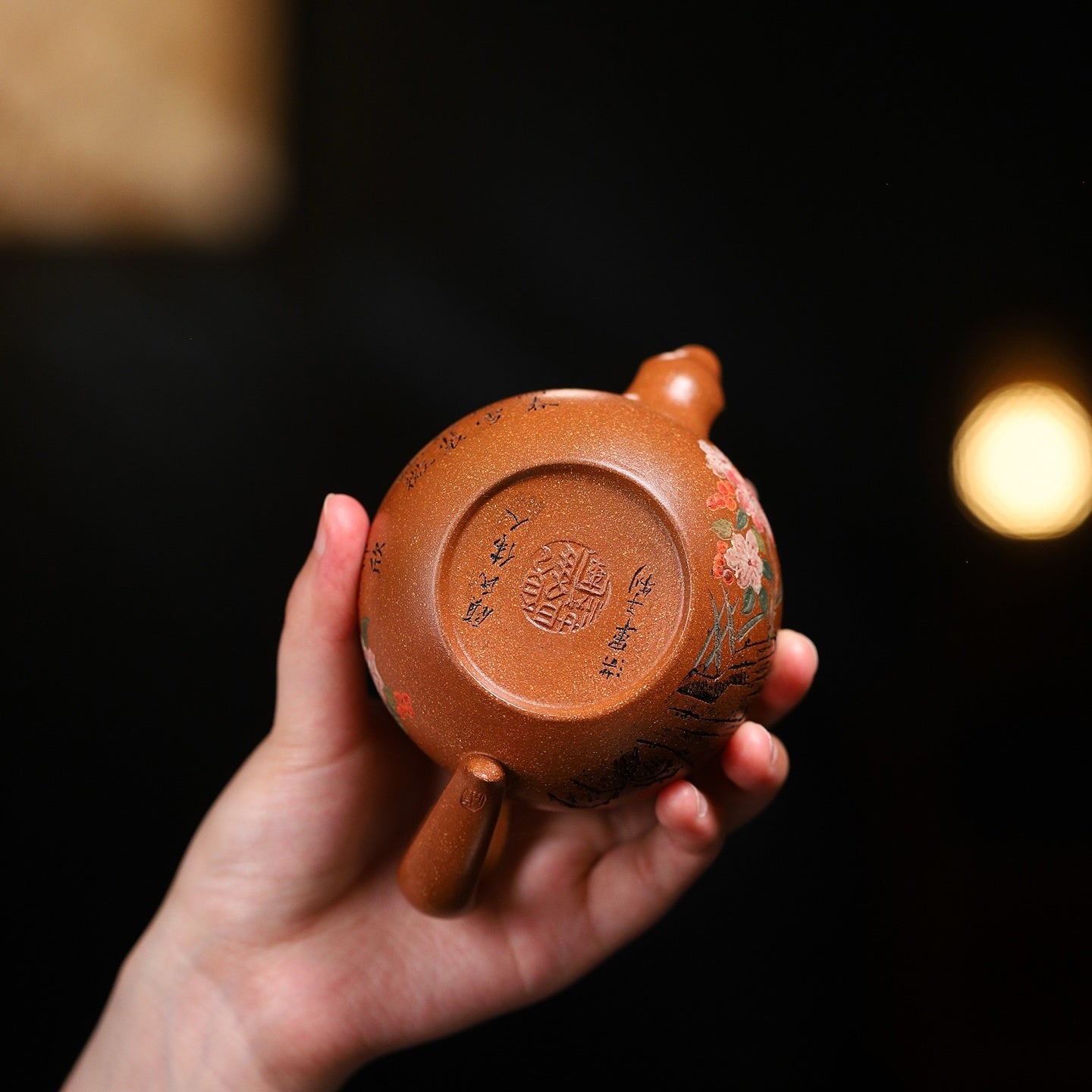 Hai Tang Hua Ying 220cc - Yixing Handmade Teapot - zycs_China