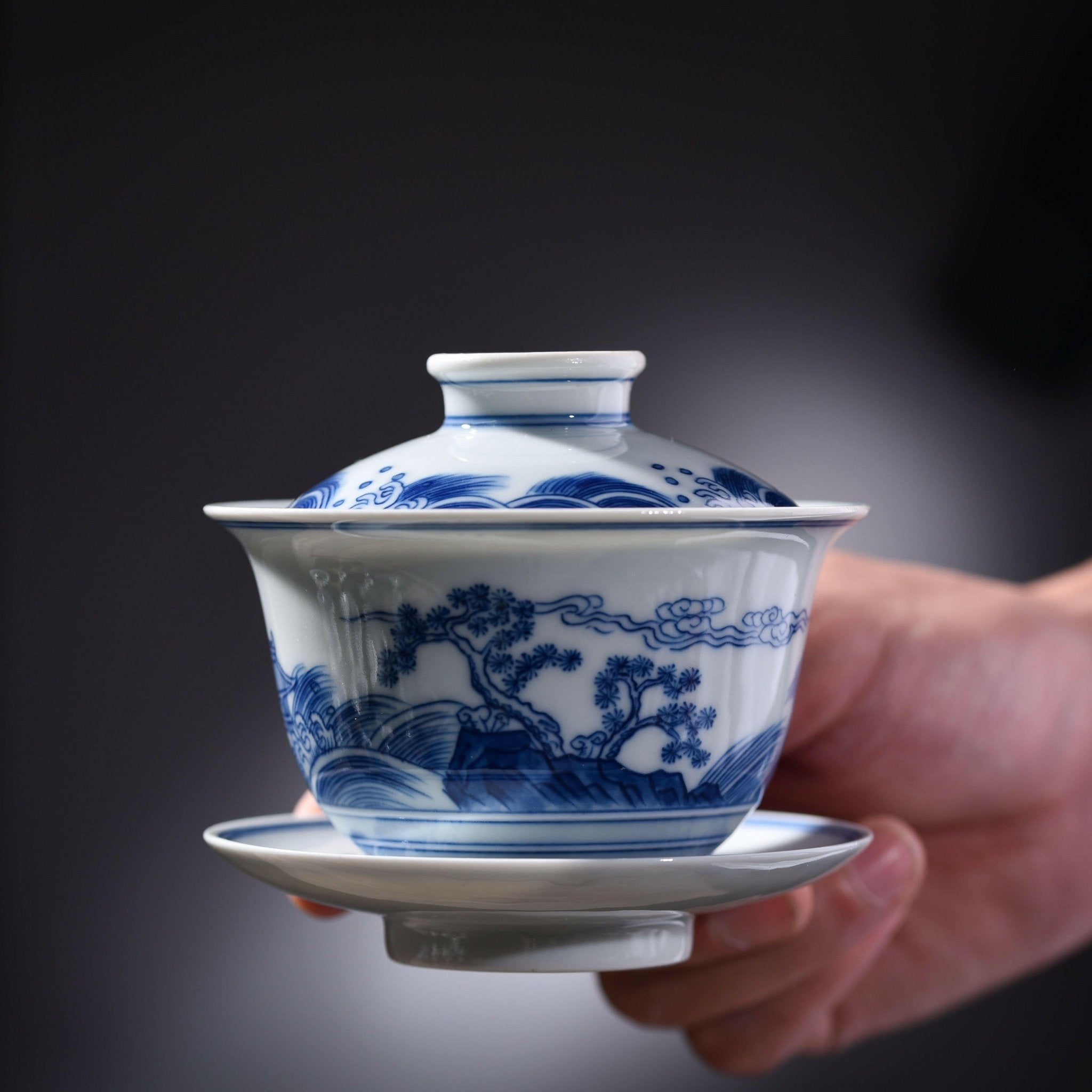 Hai Wu Tian Chou - Jing De Zhen Porcelain Gaiwan - zycs_China